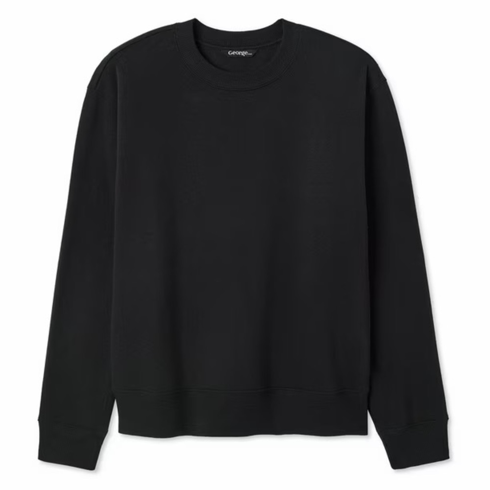 GEORGE | Classic Black Crewneck Sweater